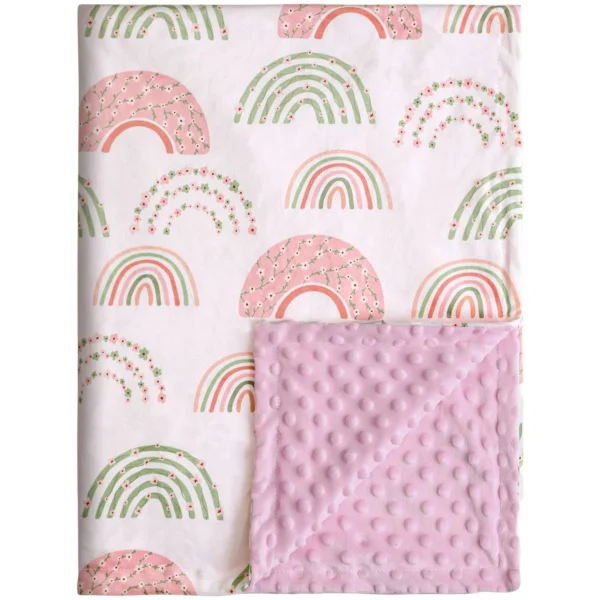 Super Soft Rainbow Baby Blanket